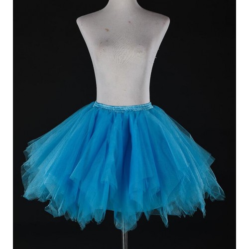 Women's modern dance ballet stage performance skirt for girls model show cosplay tutu skirts candy color photography bridesmaid skirts
